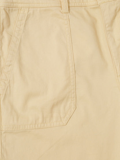 Krem High Rise Girlfriend Utility Khaki Washwell™ Pantolon
