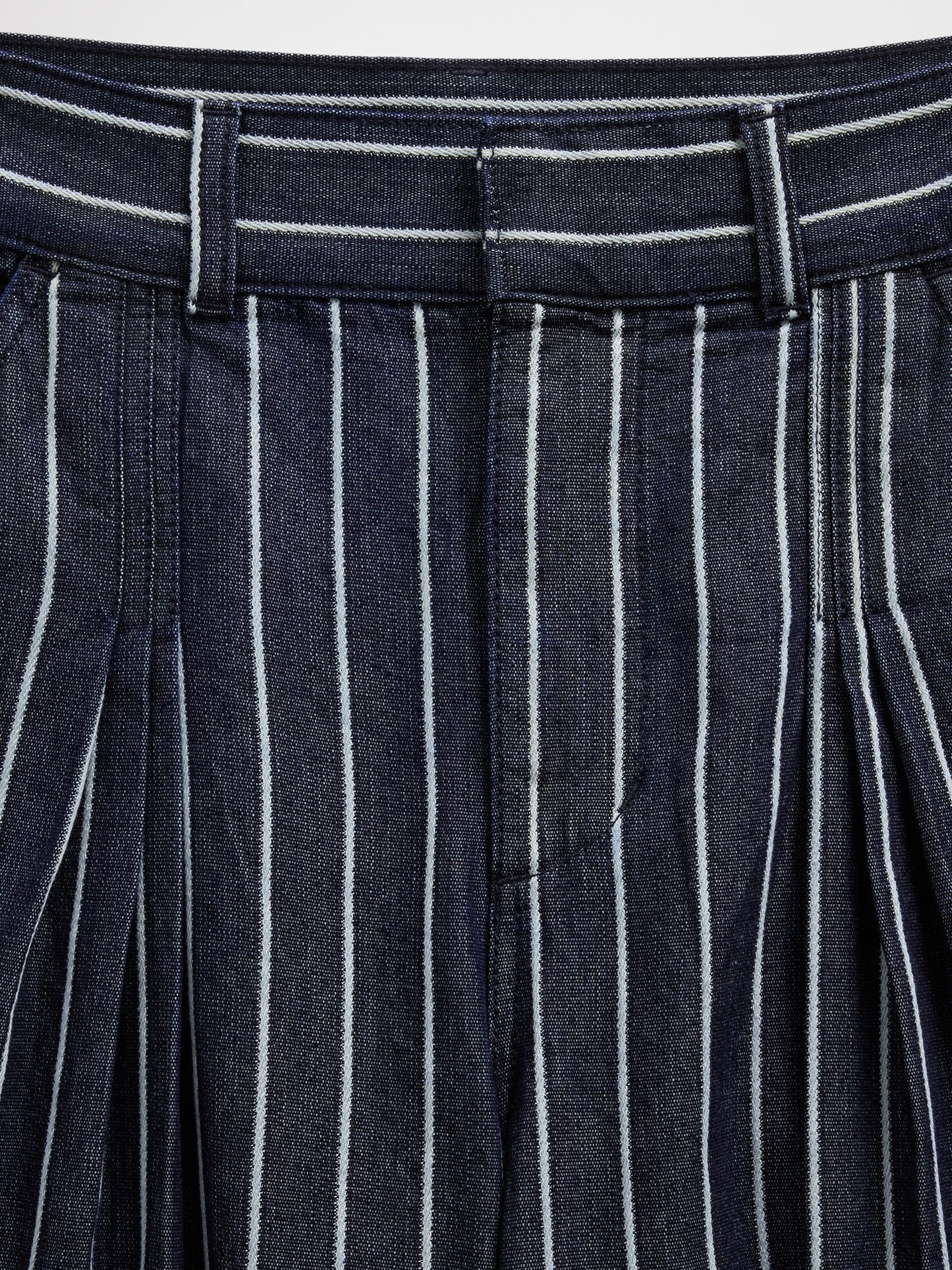 Koyu Mavi Gap × Hfr Extra High Rise Çizgili Denim Pantolon By Latouché