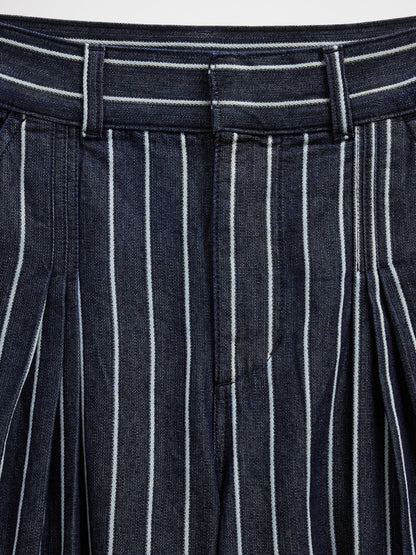 Koyu Mavi Gap × Hfr Extra High Rise Çizgili Denim Pantolon By Latouché