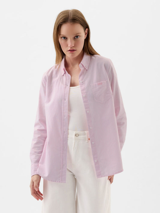 Pembe Gap Logo Oxford Gömlek