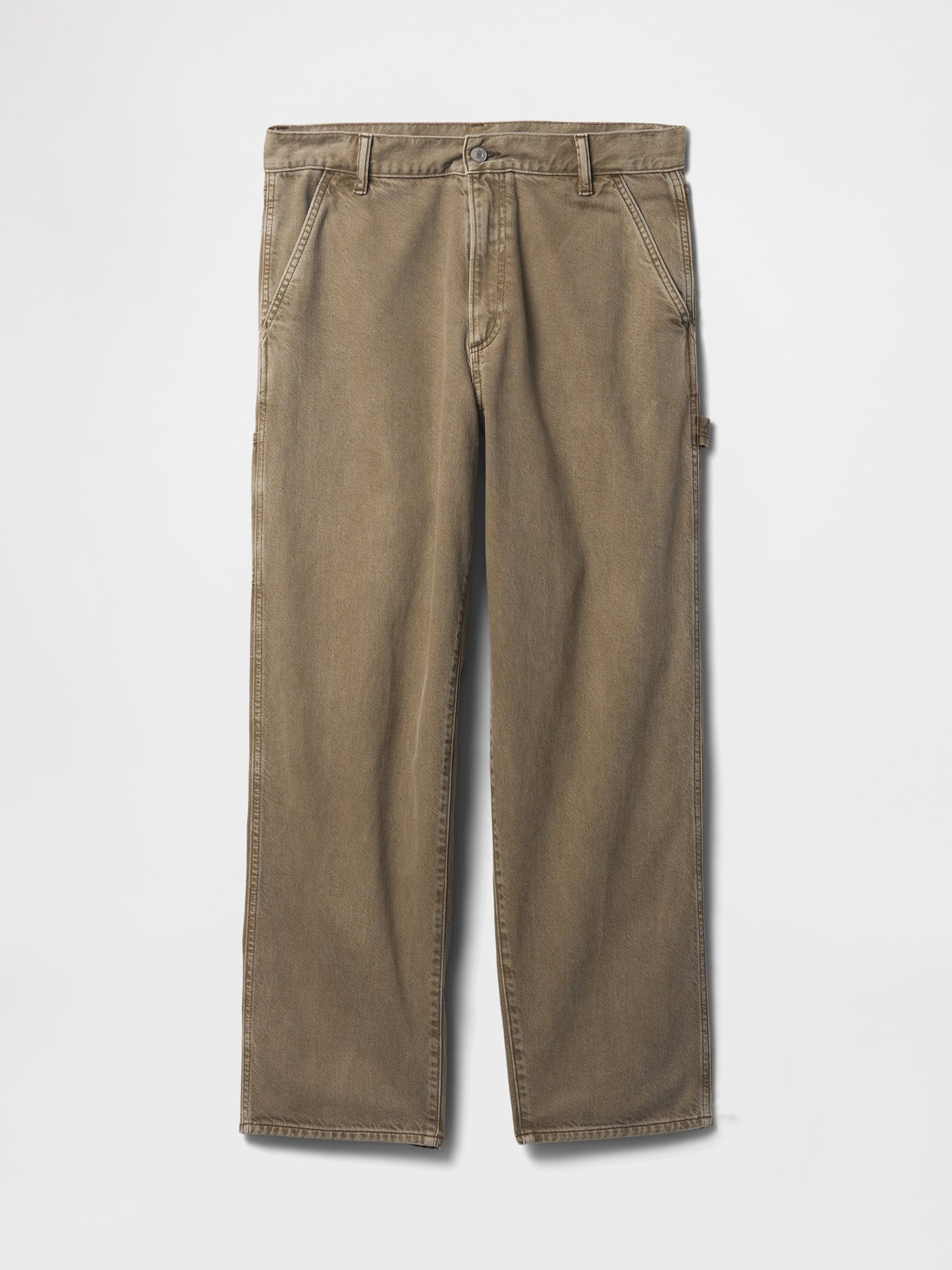 Bej Ultrasoft Baggy Carpenter Jean Pantolon