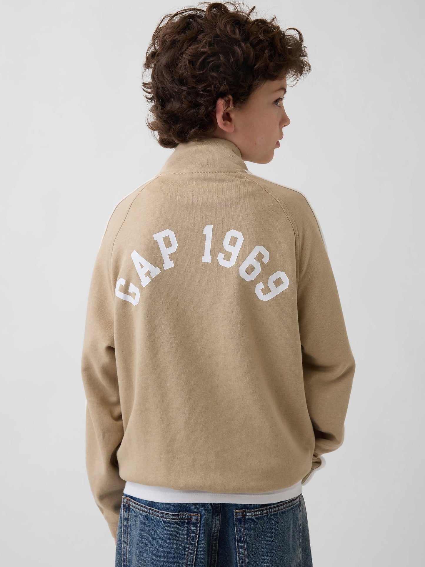Bej Vintagesoft 1969 Logo Spor Ceket