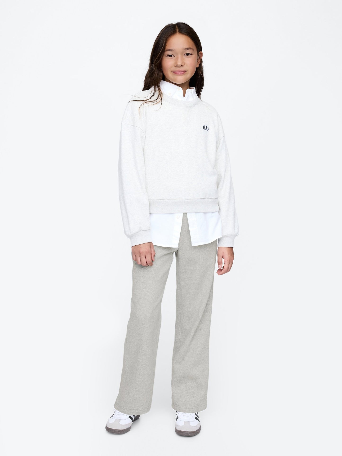 Gri Gap Logo Vintage Soft Baggy Eşofman Altı