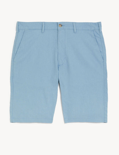 Regular Fit Keten Şort