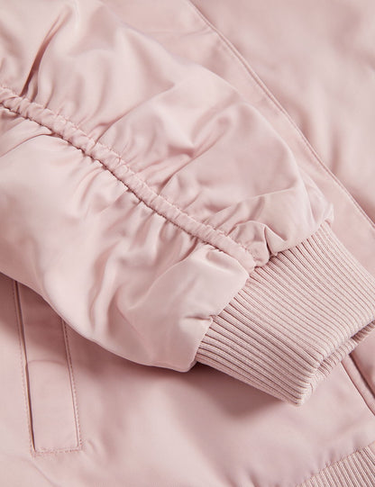 Regular Fit Saten Bomber Ceket (6-16 Yaş)
