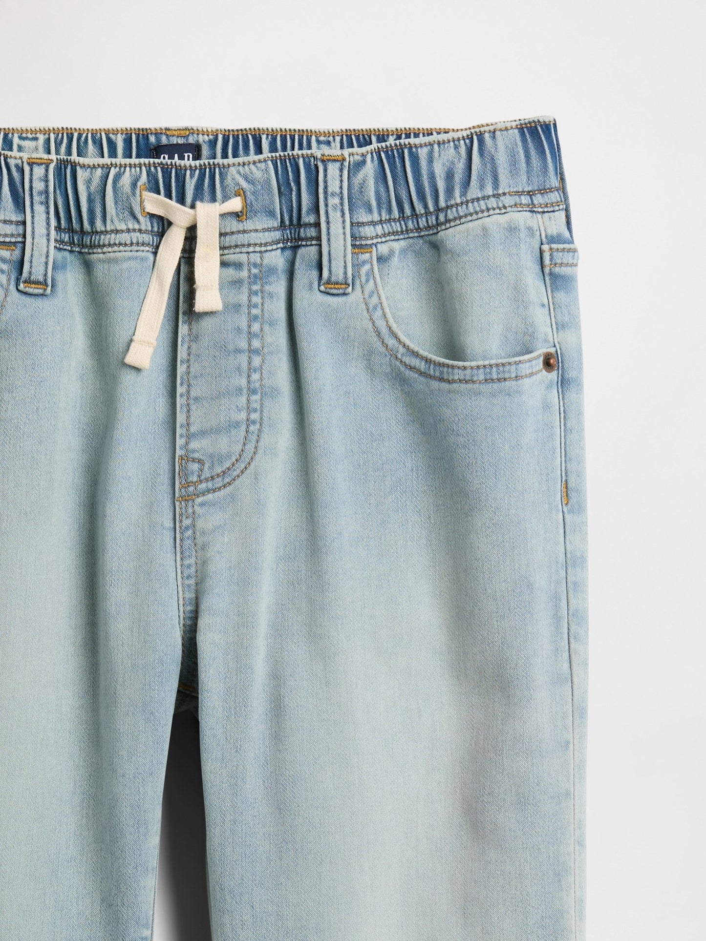 Açık Mavi Pull-on Original Straight Sweatpant Jean Pantolon