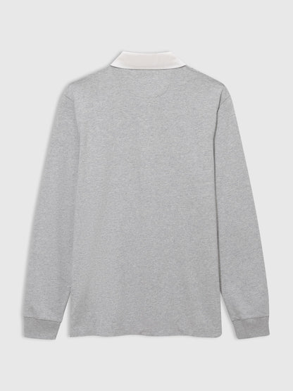 Gri Relaxed Rugby T-shirt