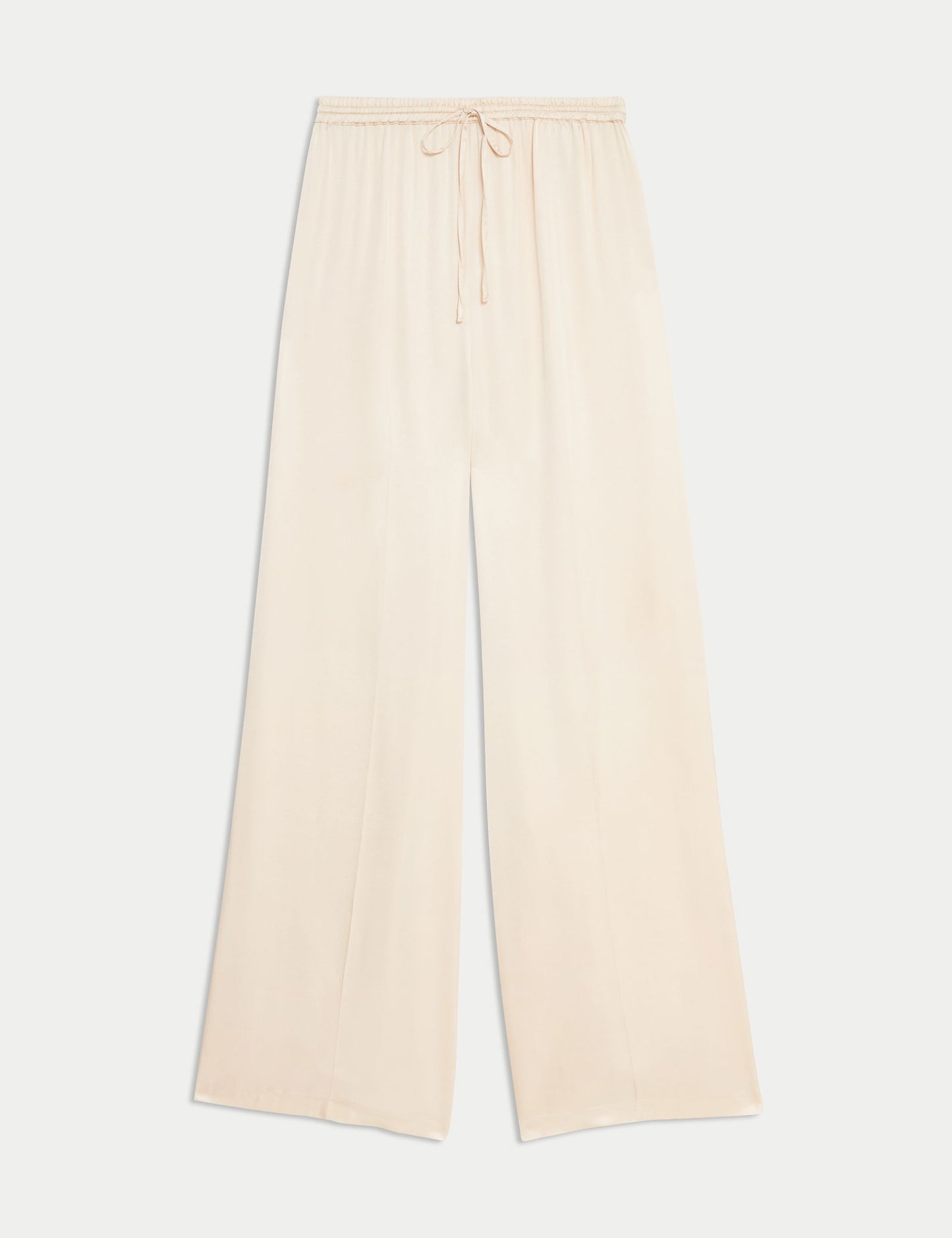 Yüksek Bel Wide Leg Saten Pantolon