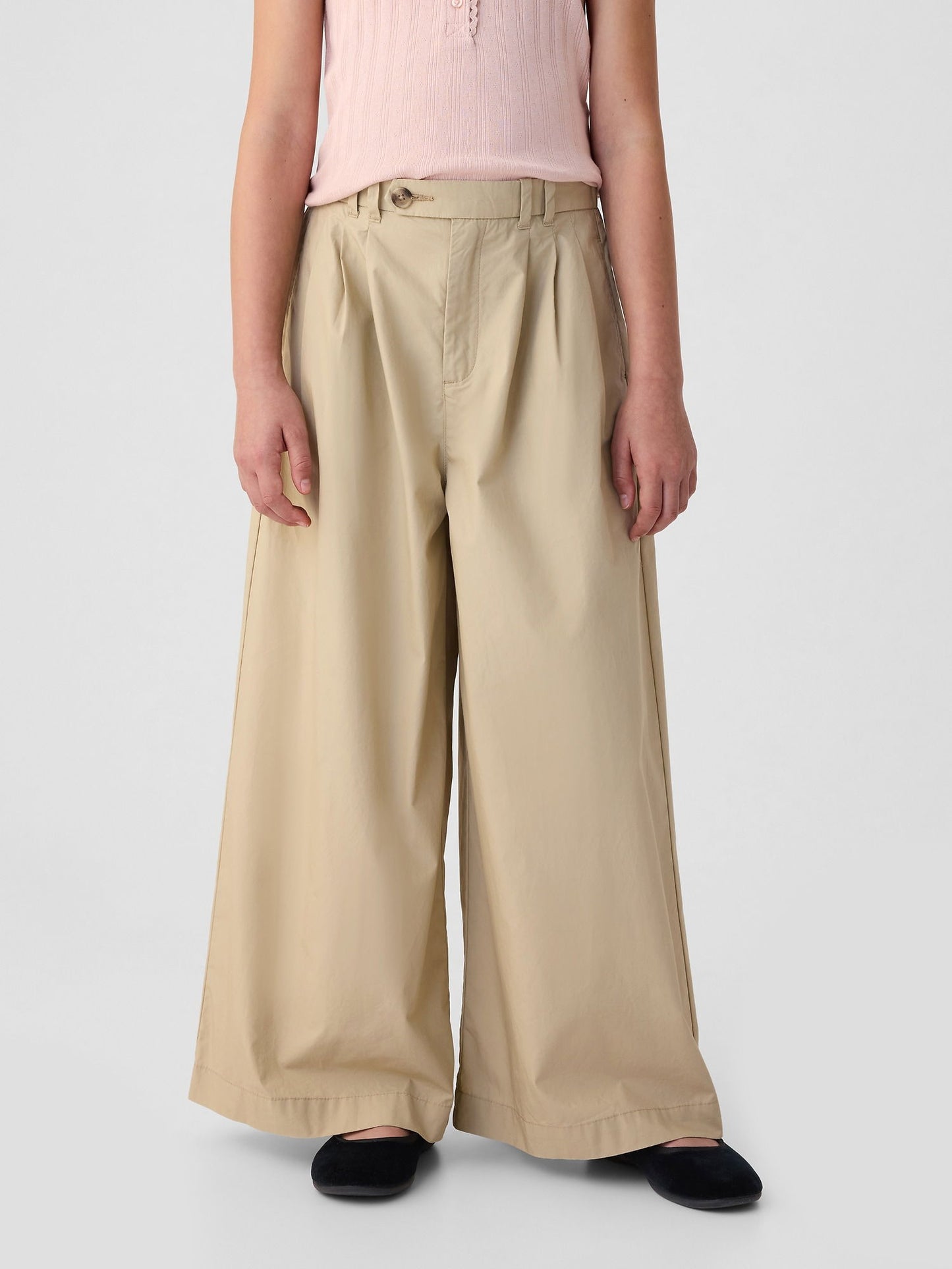 Bej Gap × Dôen High Rise Khaki Pantolon