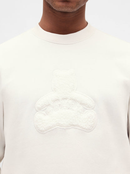 Beyaz Vintagesoft Brannan Bear Logo Sweatshirt