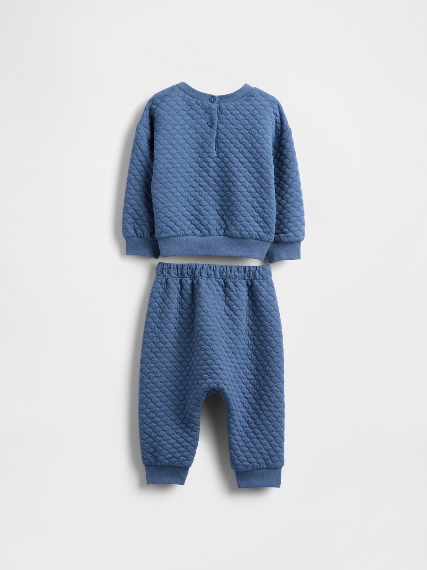 Mavi Kapitone Brannan Bear Cepli Outfit Set