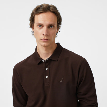 Nautica Erkek Kahverengi Classic Fit Polo