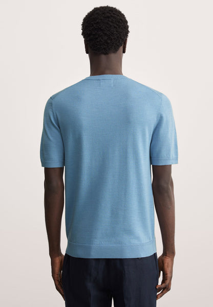 Ipek Yün Kısa Kollu Örme T-shirt