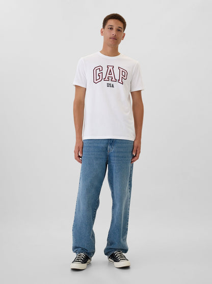 Beyaz Everyday Soft Gap Usa Logo T-shirt