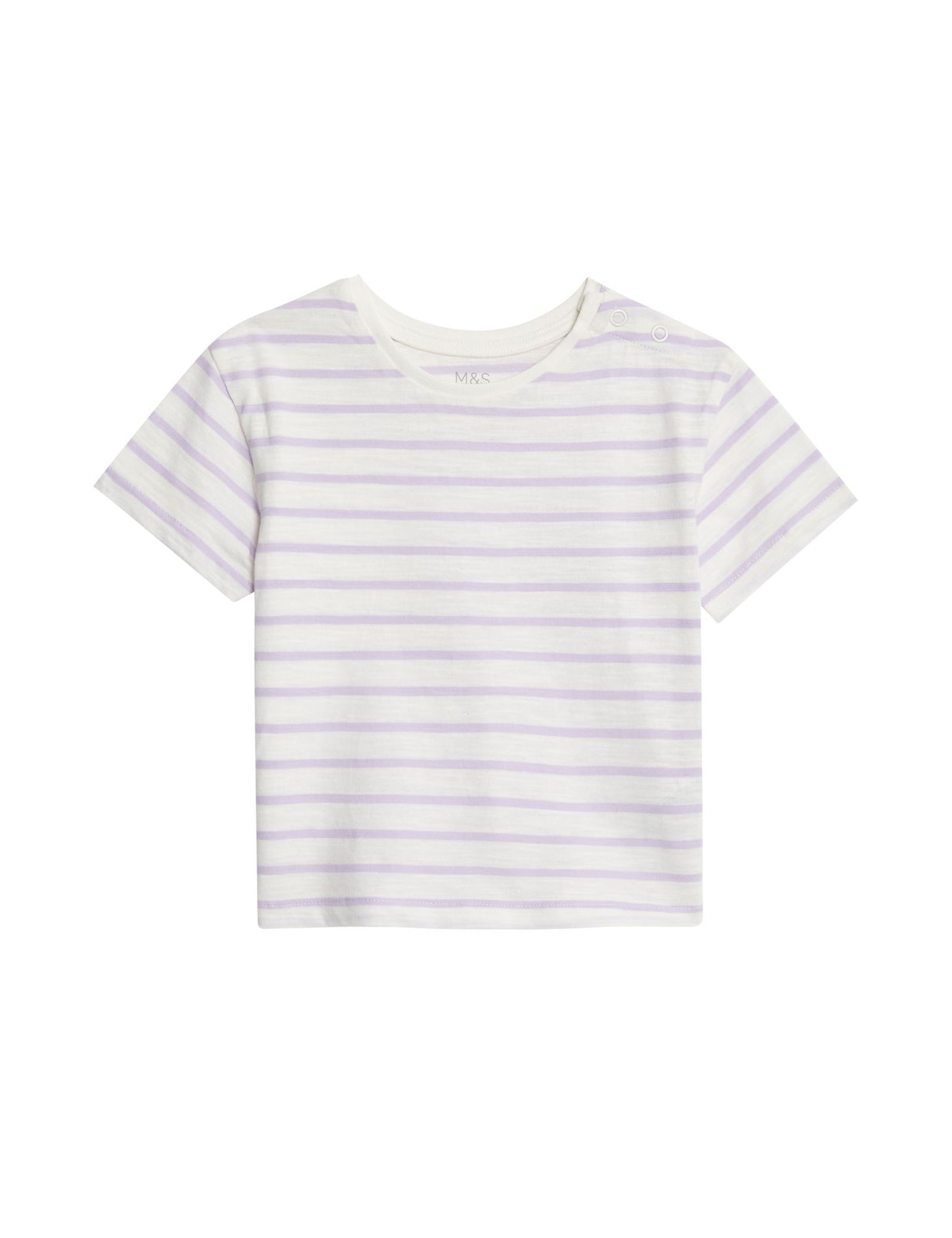 Saf Pamuklu 3'lü Kısa Kollu T-shirt (0-3 Yaş)
