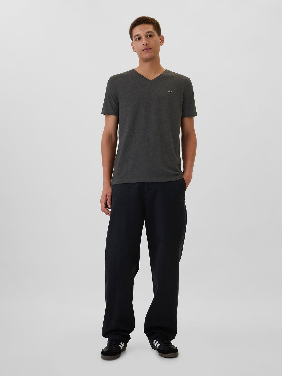 Siyah Gap Logo Everyday Soft T-shirt