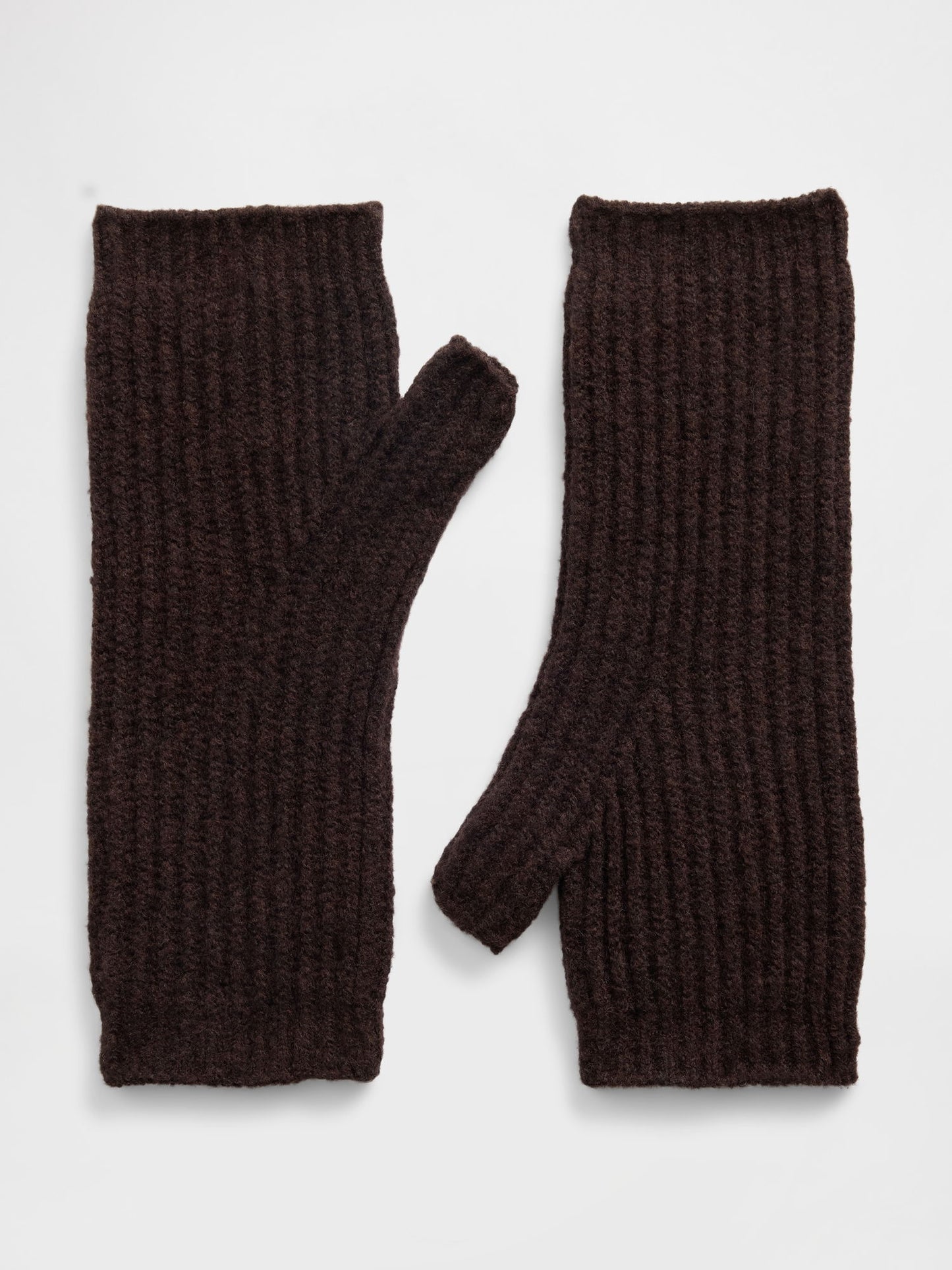 Kahverengi Cashsoft Fingerless Eldiven