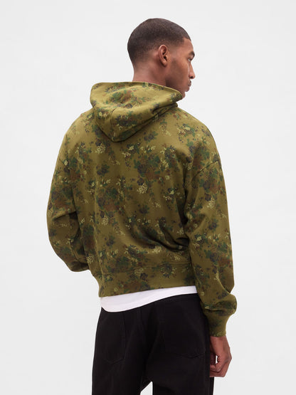 Yeşil Heavyweight Oversized Kapüşonlu Sweatshirt