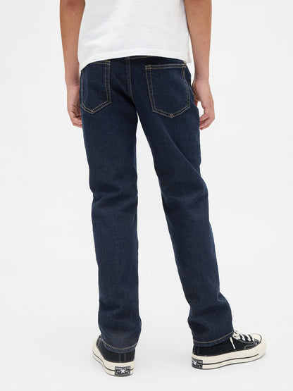 Koyu Mavi Straight Jean Pantolon