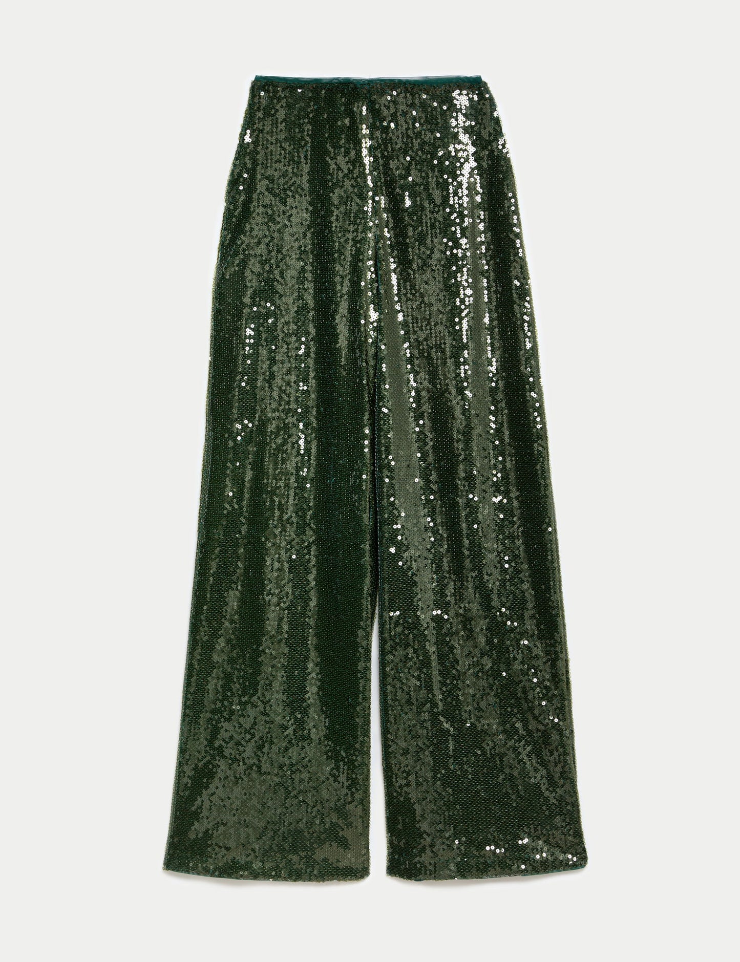 Payetli Wide Leg Pantolon