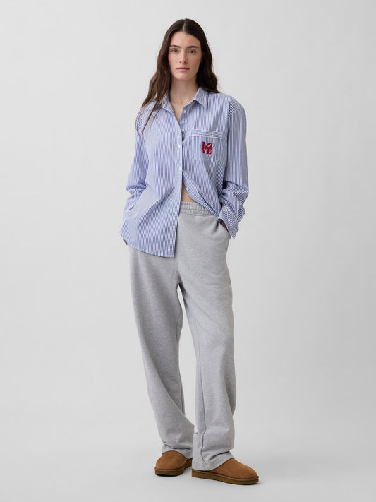 Mavi Robert Indiana Love Poplin Pijama Üstü