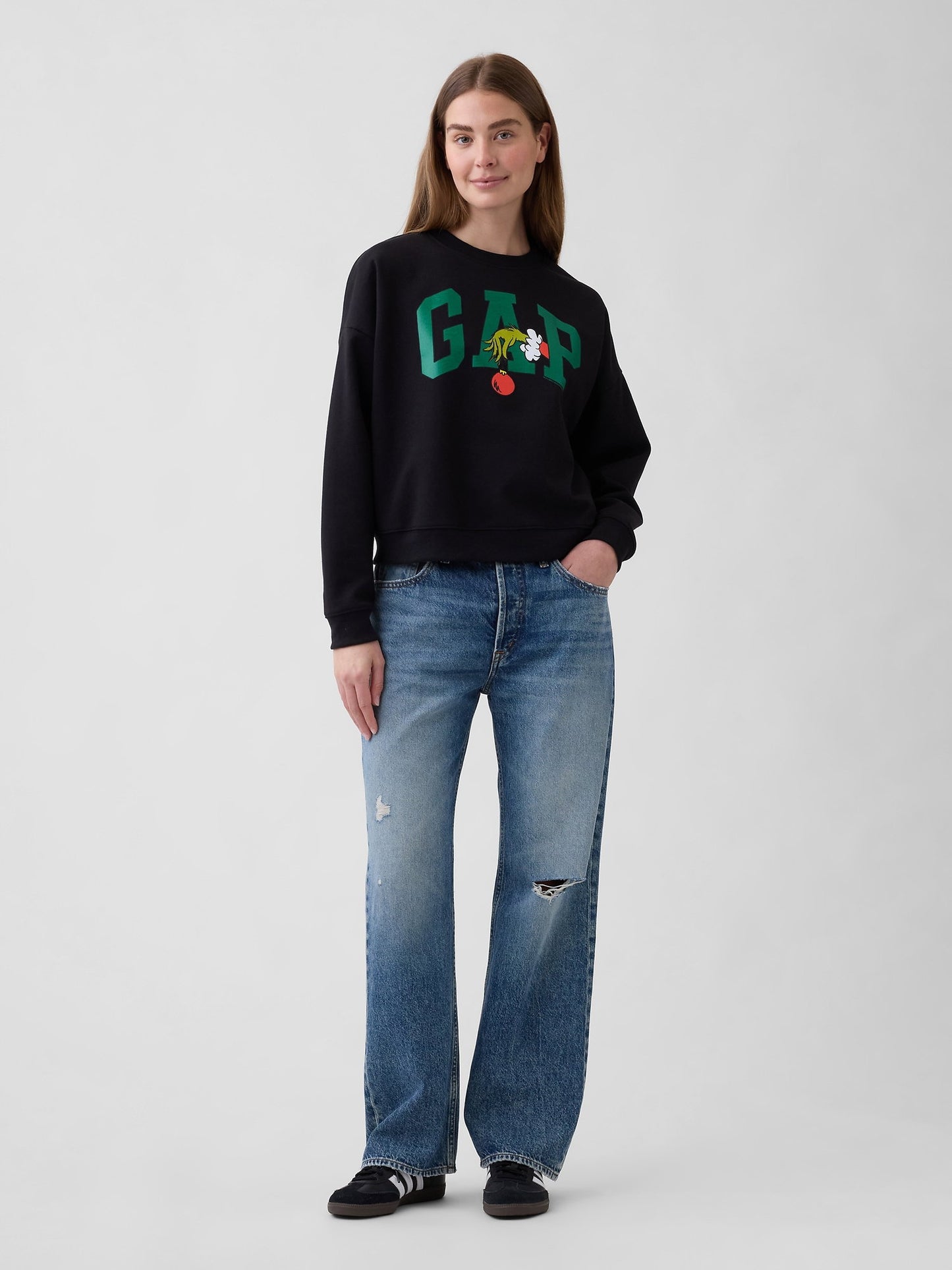 Siyah Dr Seuss™ Oversized Gap Logo Sweatshirt