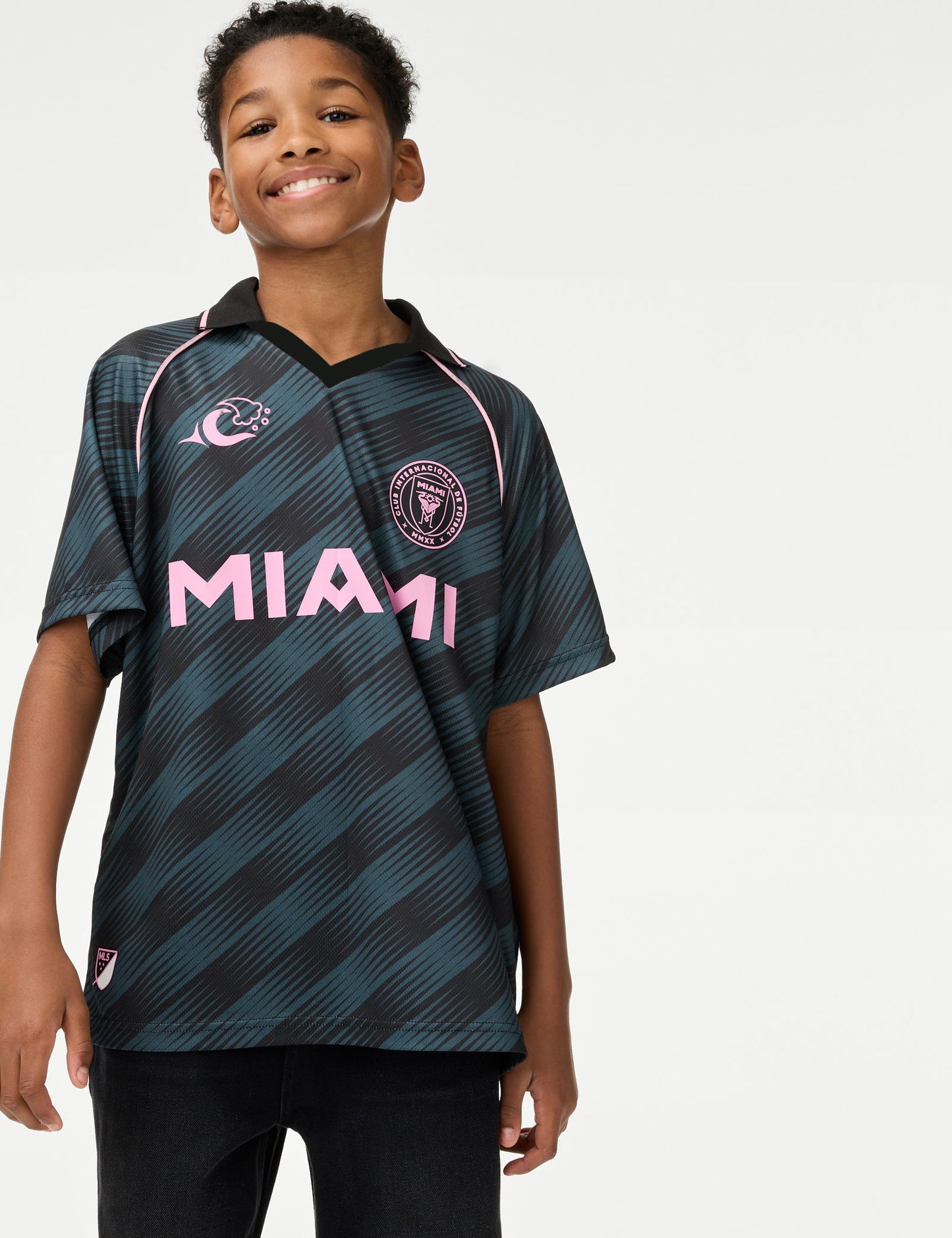 Inter Miami:trade_mark: Çocuk Futbol Polo Yaka Tişörtü (2-16 Yaş)
