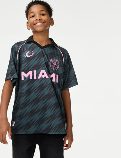 Inter Miami:trade_mark: Çocuk Futbol Polo Yaka Tişörtü (2-16 Yaş)