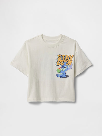 Kırık Beyaz Disney Grafikli T-shirt