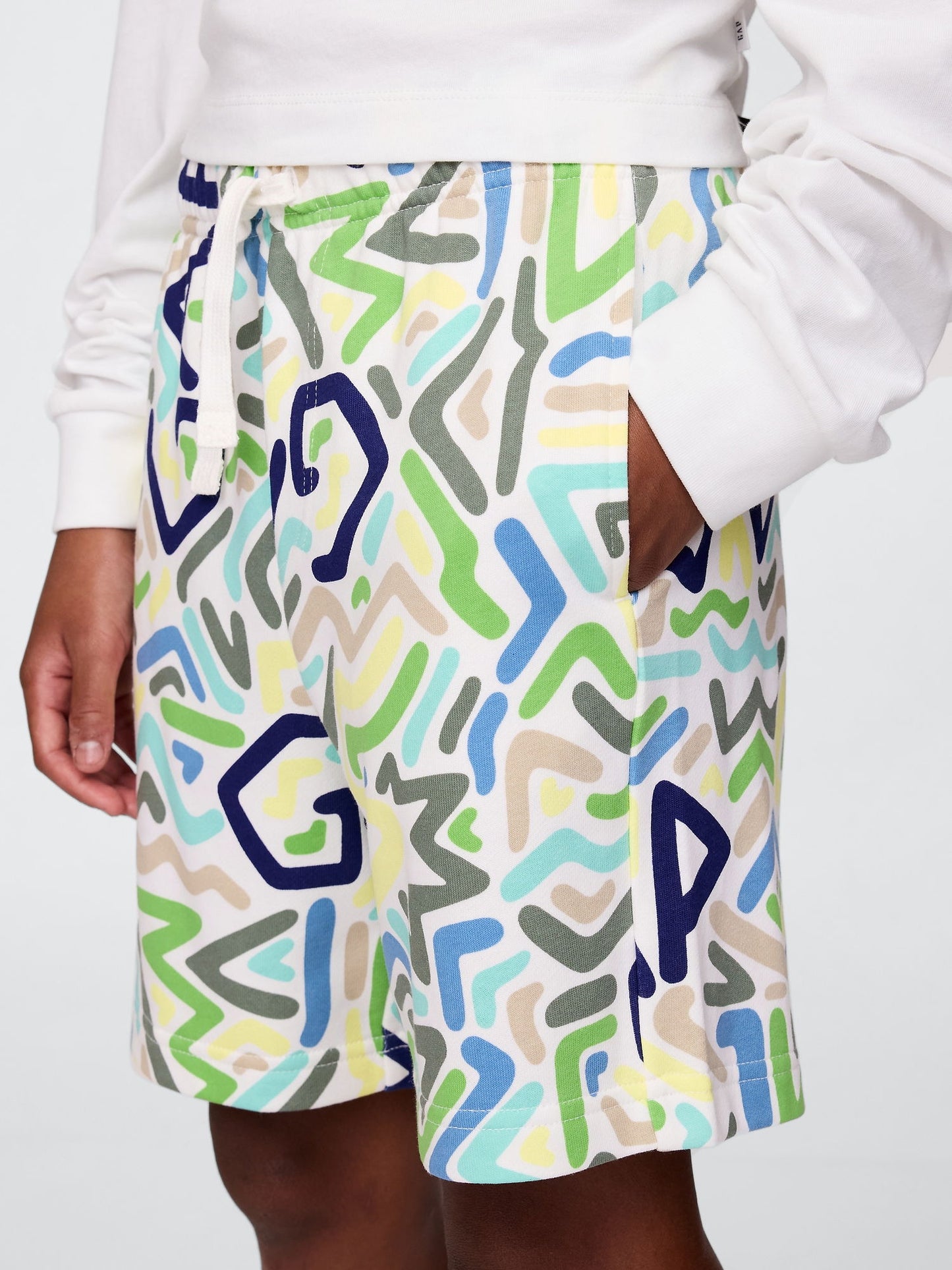 Sarı Gap Logo Relaxed Pull-on Şort