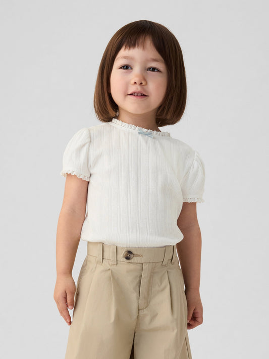 Kırık Beyaz Gap × Dôen Işlemeli T-shirt