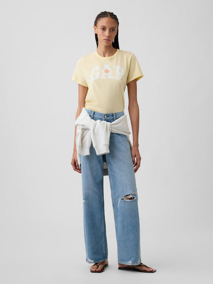 Sarı Favorite Grafik Baskılı T-shirt