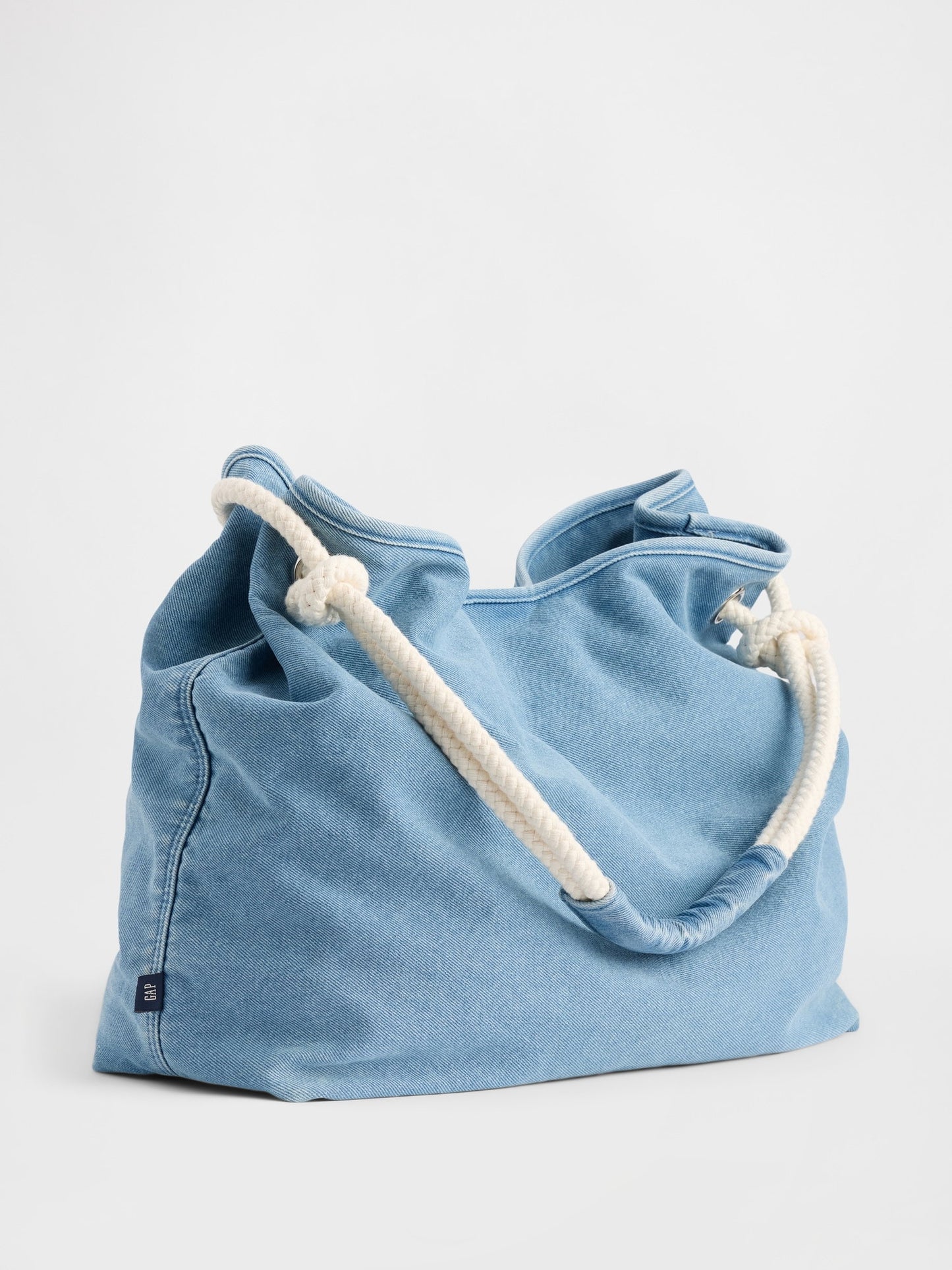 Açık Mavi Denim Ip Bucket Çanta