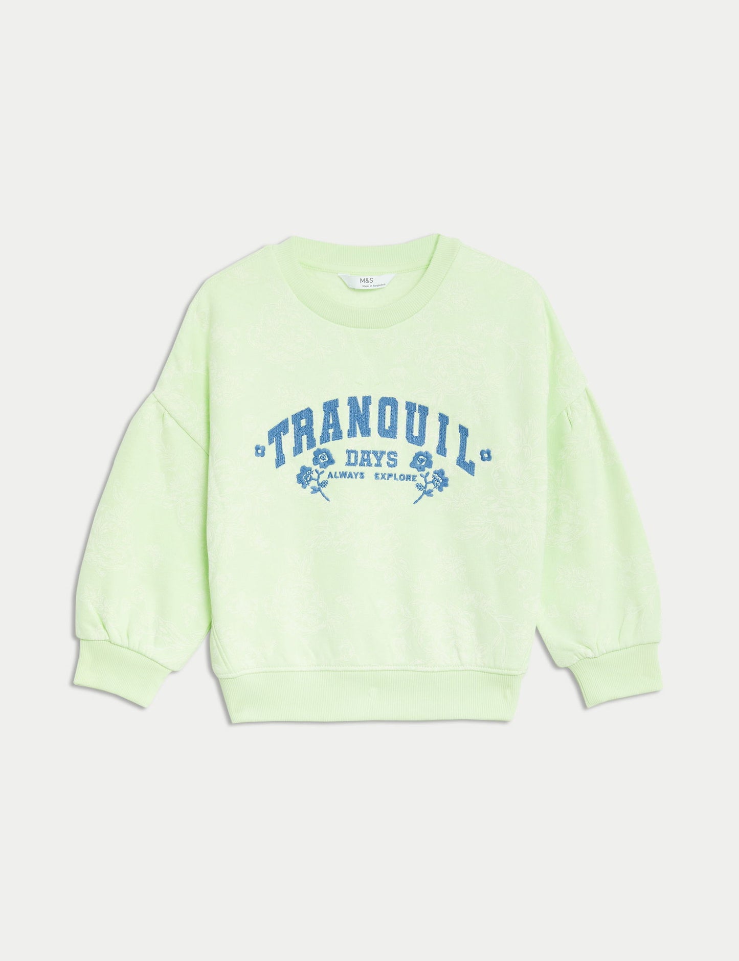 Batik Desenli Sweatshirt (2-8 Yaş)