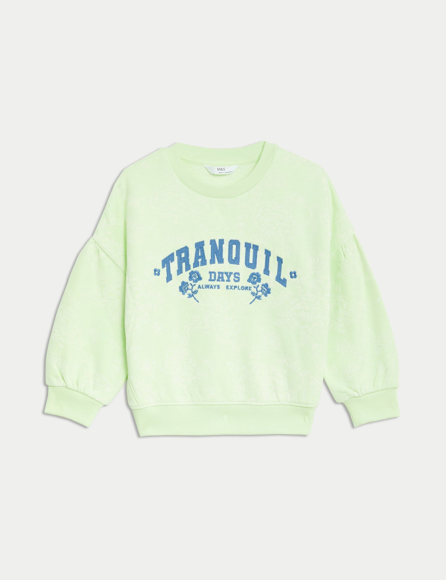 Batik Desenli Sweatshirt (2-8 Yaş)
