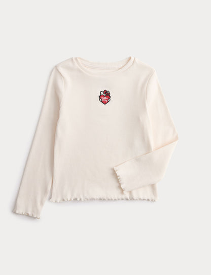 Pamuk Karışımlı Hello Kitty T-shirt (2–8 Yaş)