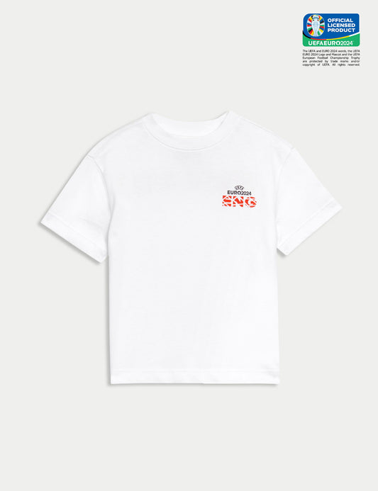 Saf Pamuklu Uefa Euro2024™ T-shirt (2-7 Yaş)