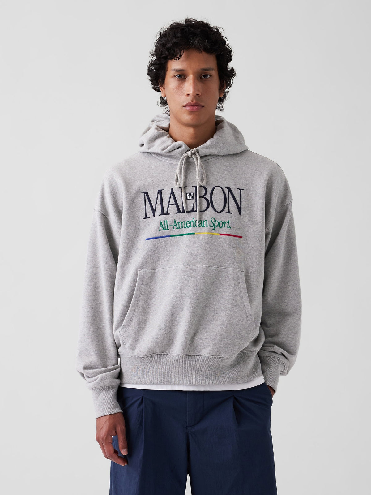 Açık Gri Gap × Malbon Heavyweight Logo Sweatshirt