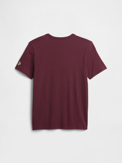 Bordo Marvel Spider-man Grafik Baskılı T-shirt