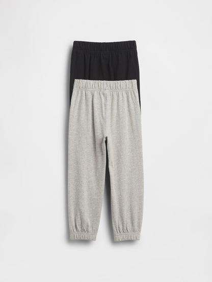 Gri Bebek Ve Küçük Çocuk Karışık Ve Eşleştirilebilir Pull-on Jogger (2’li)