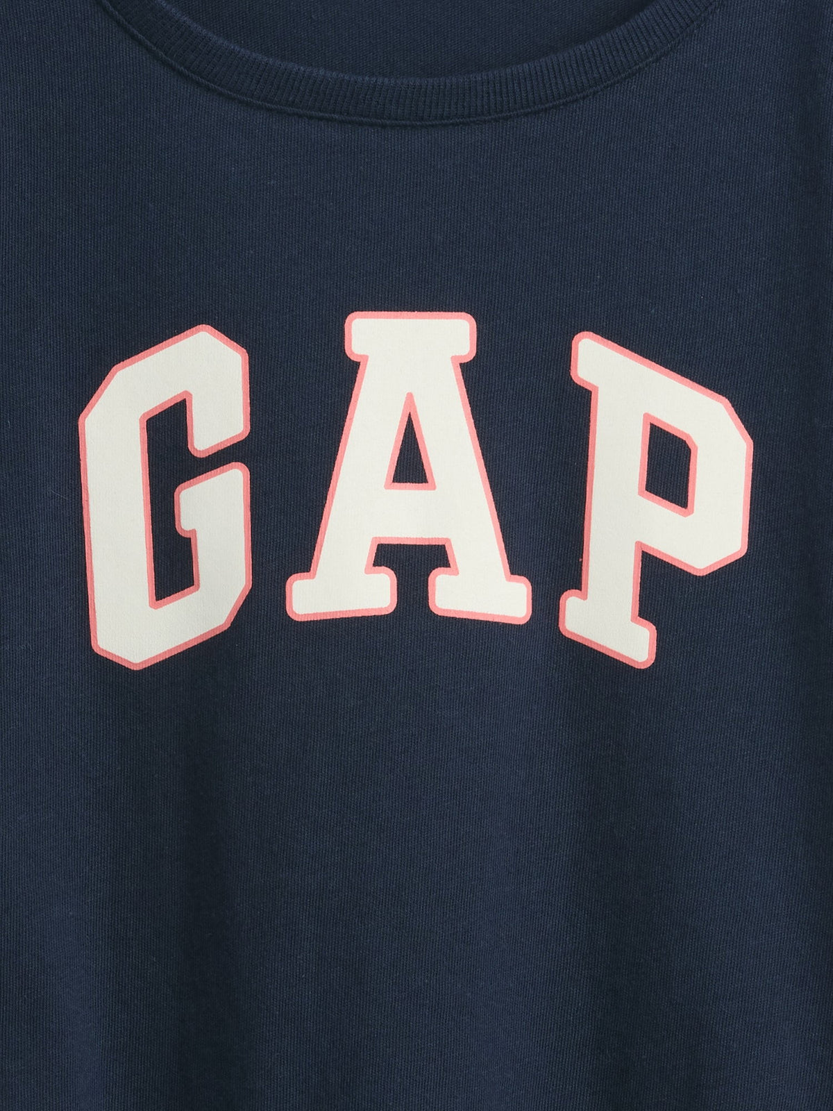 Lacivert Gap Grafik Baskılı T-shirt