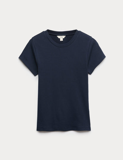 Pamuk Karışımlı Kısa Kollu T-shirt