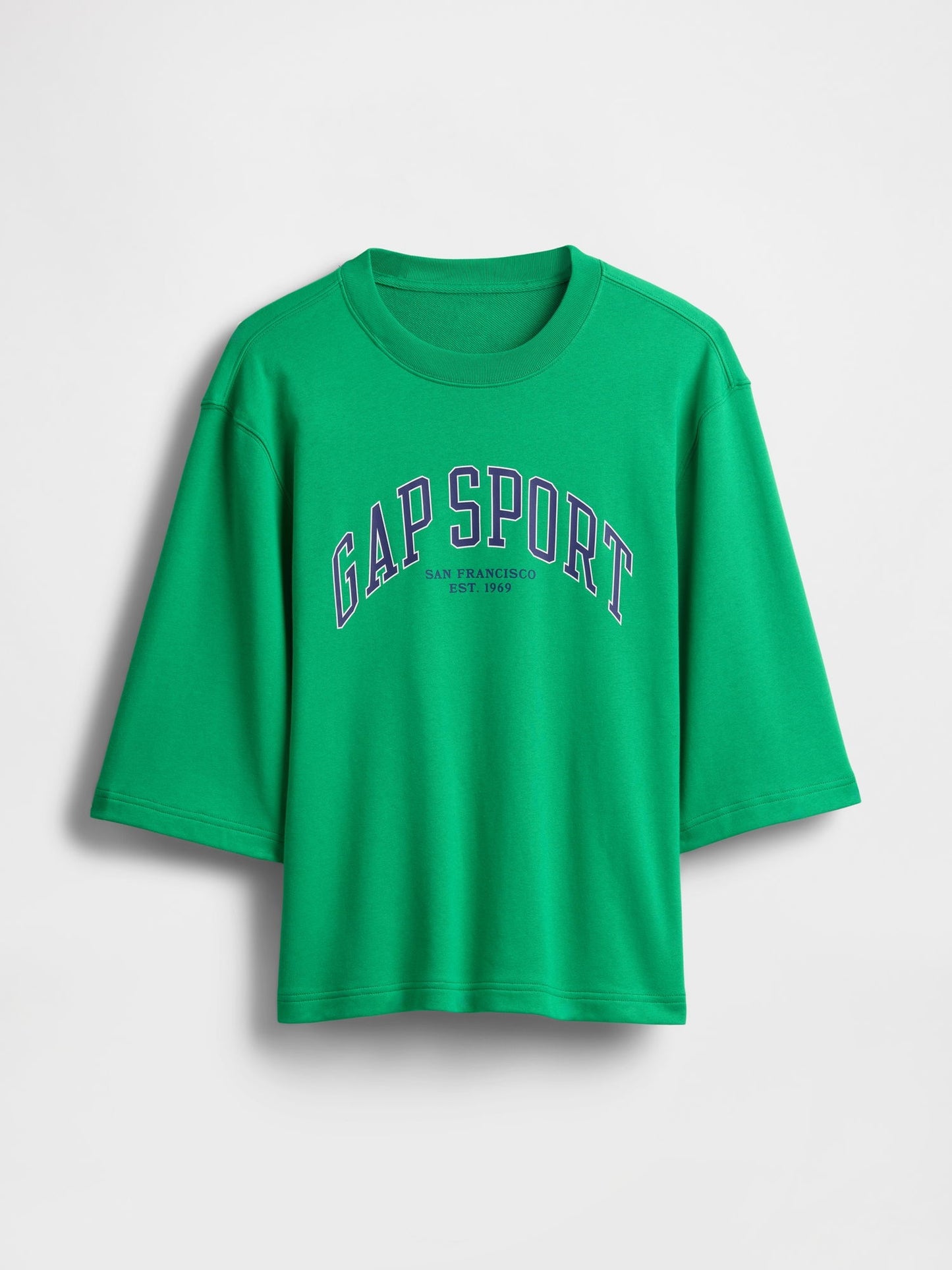 Yeşil Oversized Gap Grafik Terry T-shirt
