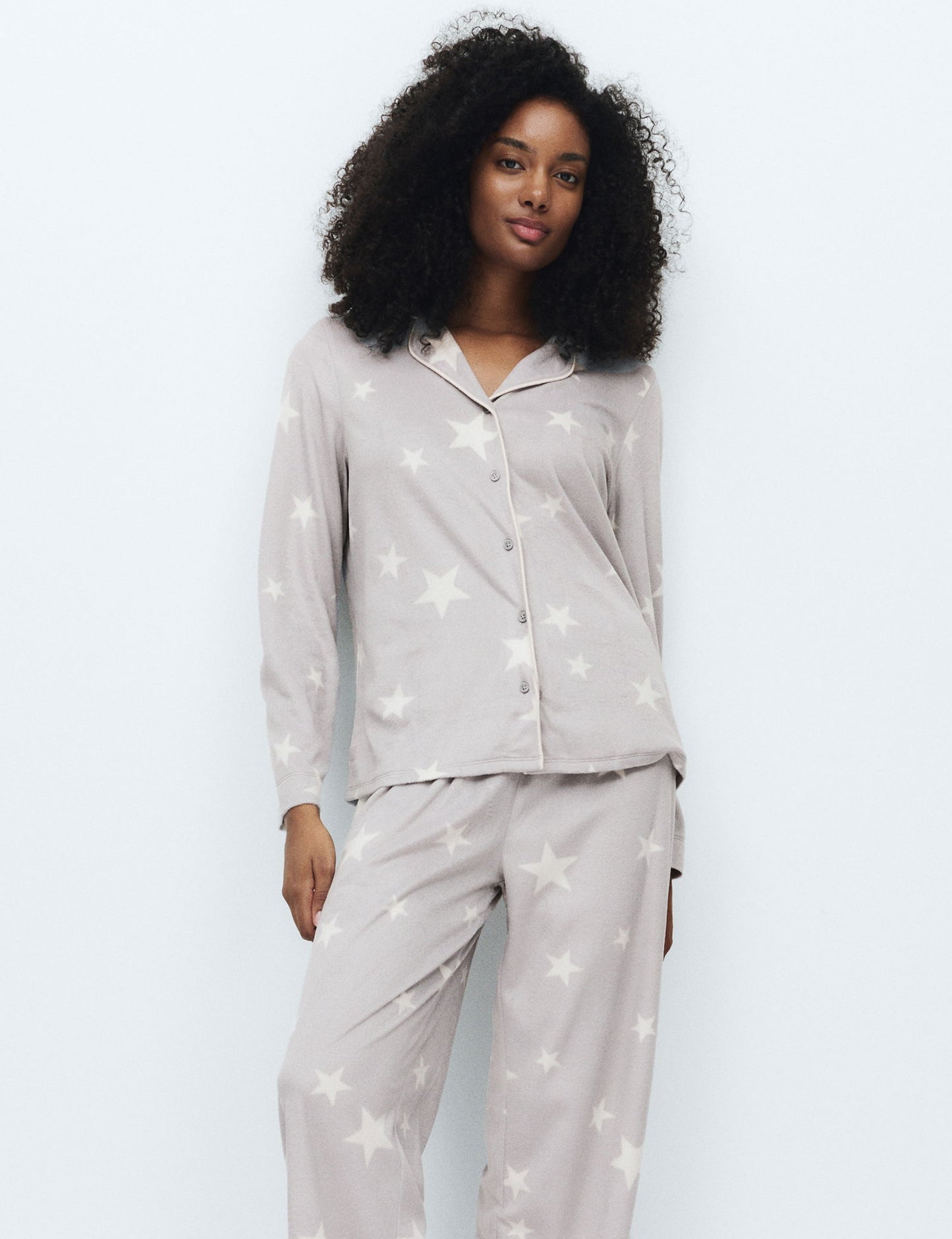 Desenli Pijama Takımı