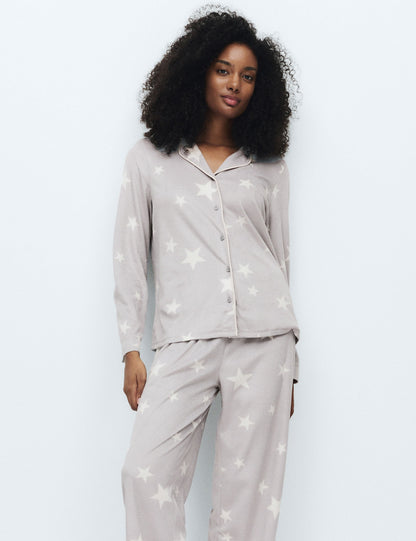 Desenli Pijama Takımı