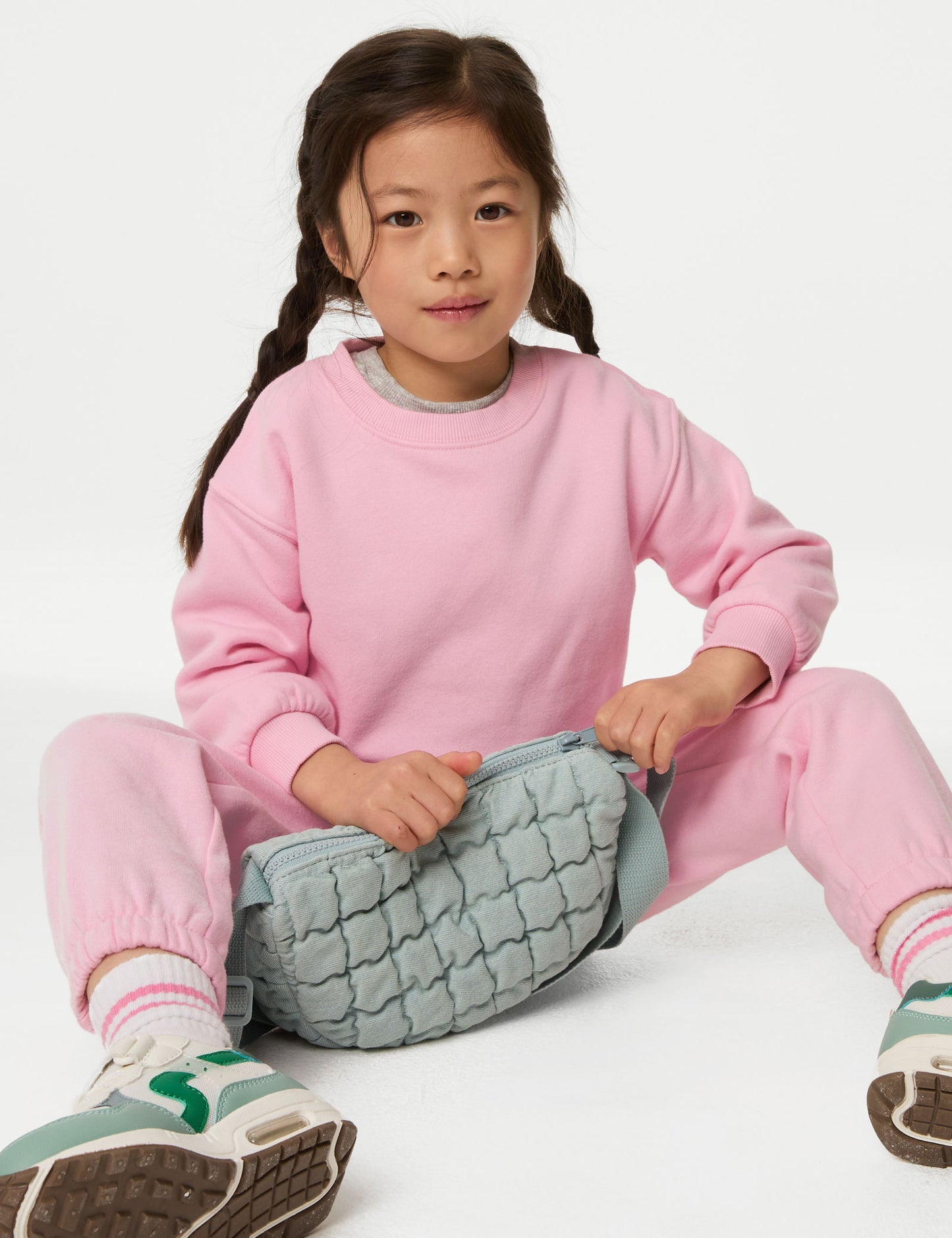 Pamuk Karışımlı Düz Sweatshirt (2–8 Yaş)