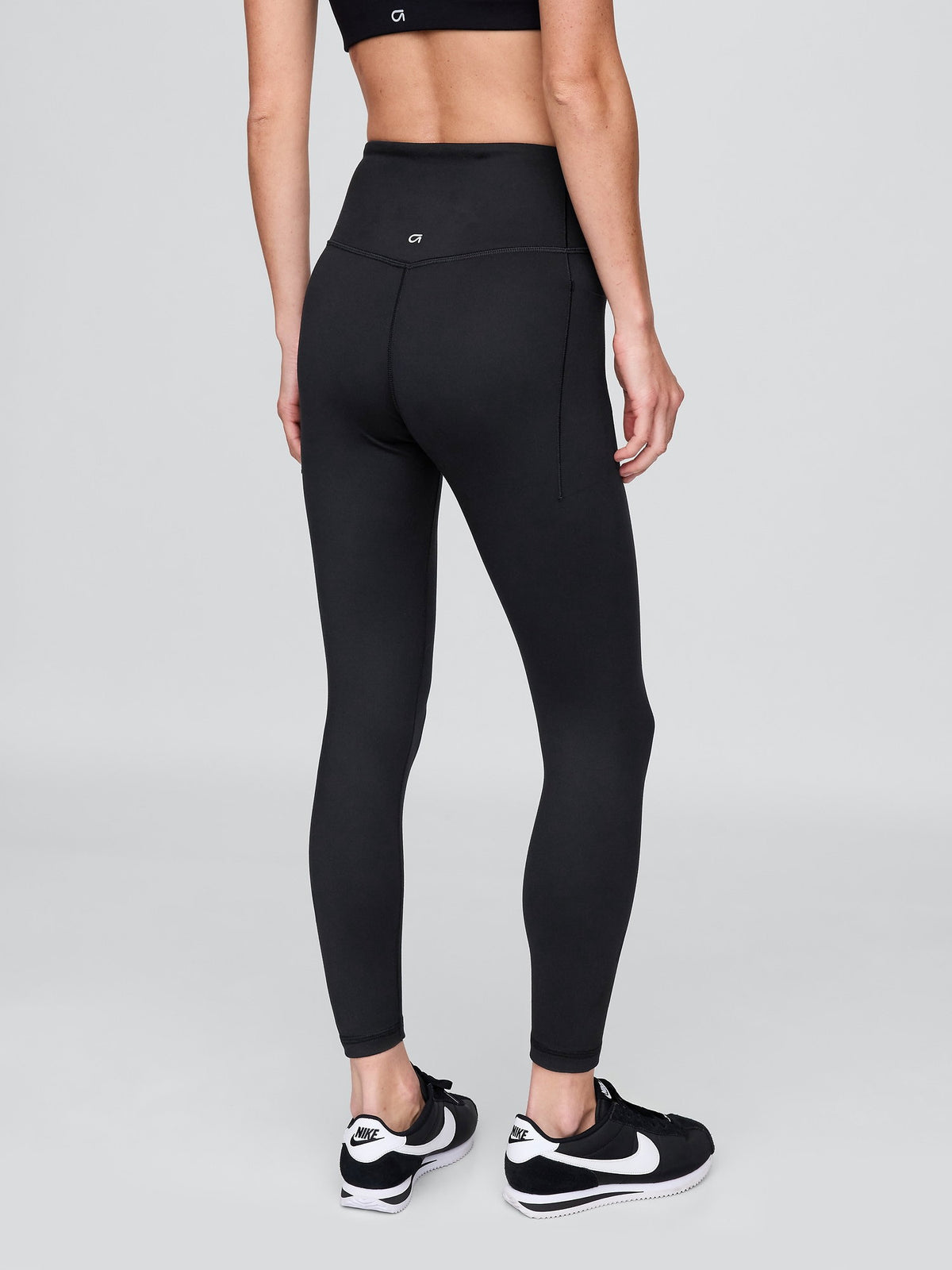 Siyah Gapfit High Rise Geri Dönüştürülmüş Legging Tayt