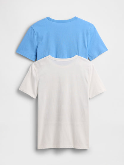 Beyaz Kids Grafik T-shirt (2’li)
