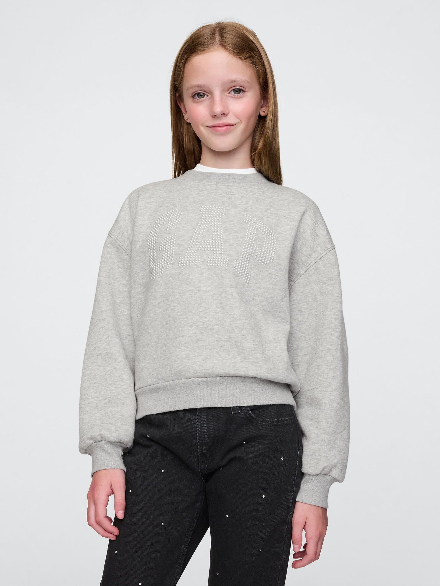 Gri Gap Logo Oversize Fleece Sweatshirt