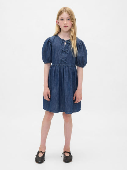 Mavi Denim Puff-sleeve Elbise